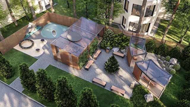 Запустили услугу 3D-дизайна двора